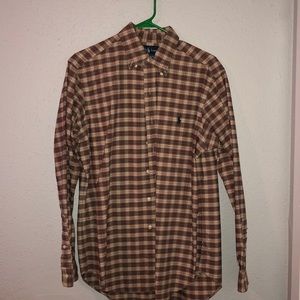 Plaid polo Button Up